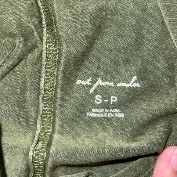 Out From Under Green Corset Hoodie - Picture 2 of 3